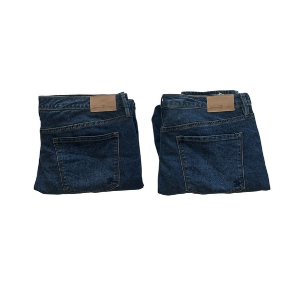 Seven7 Denim - Seven 7 Jeans Women's Size 16‎ Skinny, Lot of 2, Medium Wash Denim Cotton Blend